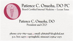 Contact Patience C. Onuoha, DO, PC